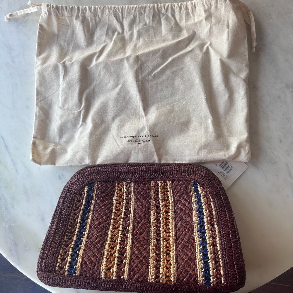 Sézane Carla pouch in Multicoloured Stripes ~ NWT! - Picture 5 of 5